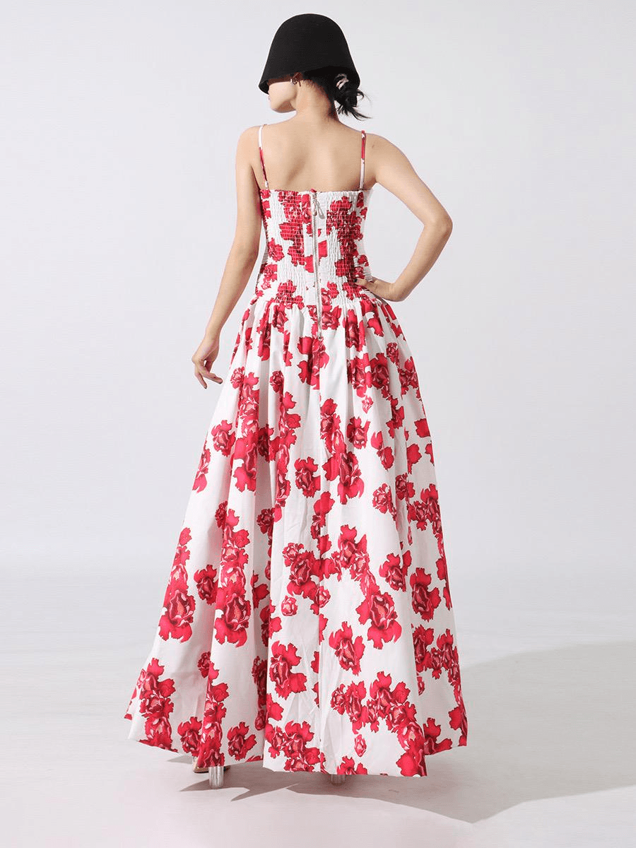 Robe Longue Femme Imprimée Sans Bretelles MAX FOR ME