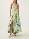Robe Longue Femme Imprimée Sans Bretelles MAX FOR ME
