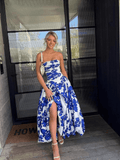 Robe Longue Femme Imprimée Sans Bretelles MAX FOR ME