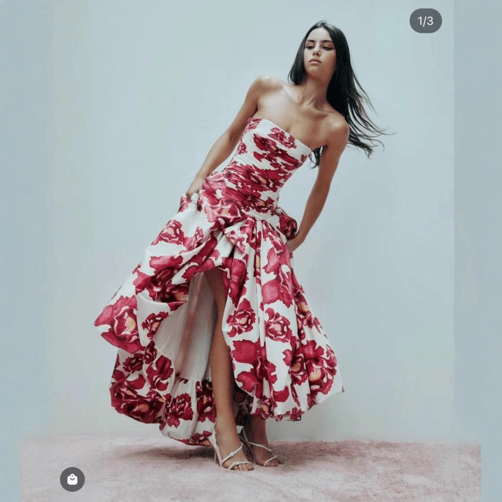 Robe Longue Femme Imprimée Sans Bretelles MAX FOR ME