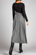 Robe Longue Femme Noire Taille M Polyester Maxi Élégante MAX FOR ME