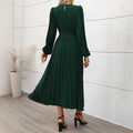 Robe Longue Plissée Verte MAX FOR ME