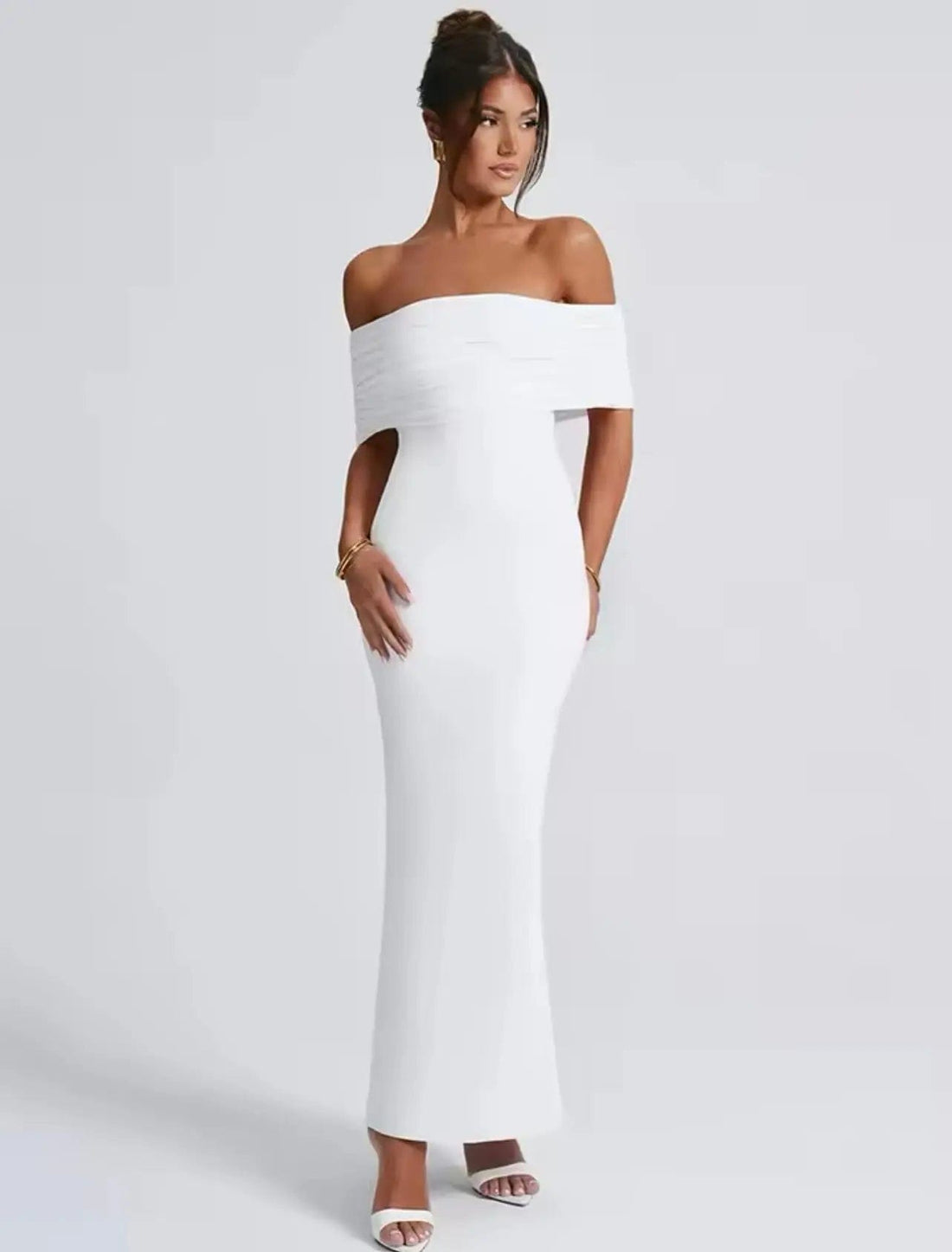 MAX for ME Robe longue sans bretelle - Dos nu en V