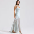 Robe Longue Satinée en Mousseline – Fluidité Élégante et Légèreté MAX FOR ME