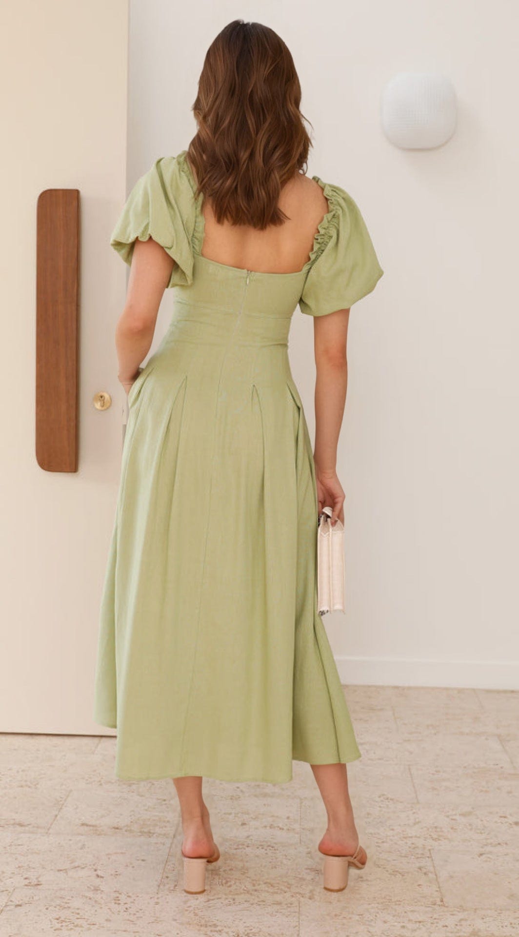 Robe Maxi Épaules Dénudées avec Manches Bouffantes – Élégance Décontractée MAX FOR ME