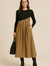 Robe  Maxi Longue à Taille Haute Or / S MAX FOR ME