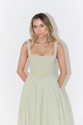 Robe mi-longue à bretelles ajustables – élégance fluide pour été chic MAX FOR ME