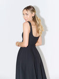 Robe mi-longue à bretelles ajustables – élégance fluide pour été chic MAX FOR ME