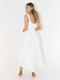 Robe mi-longue à bretelles ajustables – élégance fluide pour été chic MAX FOR ME
