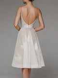 Robe midi brodée blanche – Encolure dos en V et silhouette fluide d’été MAX FOR ME
