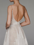 Robe midi brodée blanche – Encolure dos en V et silhouette fluide d’été MAX FOR ME