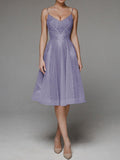 Robe midi brodée blanche – Encolure dos en V et silhouette fluide d’été Violet / S MAX FOR ME