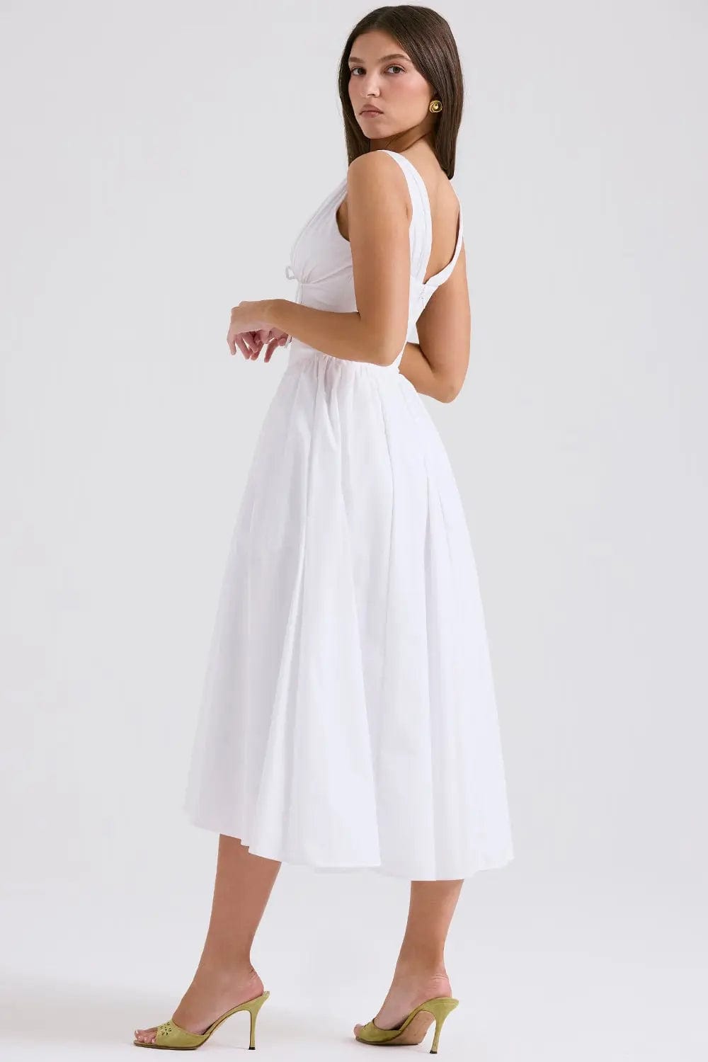 MAX for ME Robe midi Clara avec corsage et dos ouvert