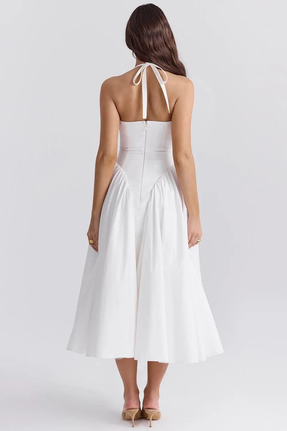 MAX for ME Robe midi Clara avec dos nu et jupe en tulle