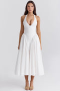 MAX for ME Robe midi Clara avec dos nu et jupe en tulle