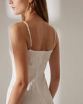 Robe Midi Femme Texturée – Élégante et Chic avec Bretelles MAX FOR ME