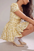 Robe mini florale avec corsage ajusté et jupe plissée MAX for ME