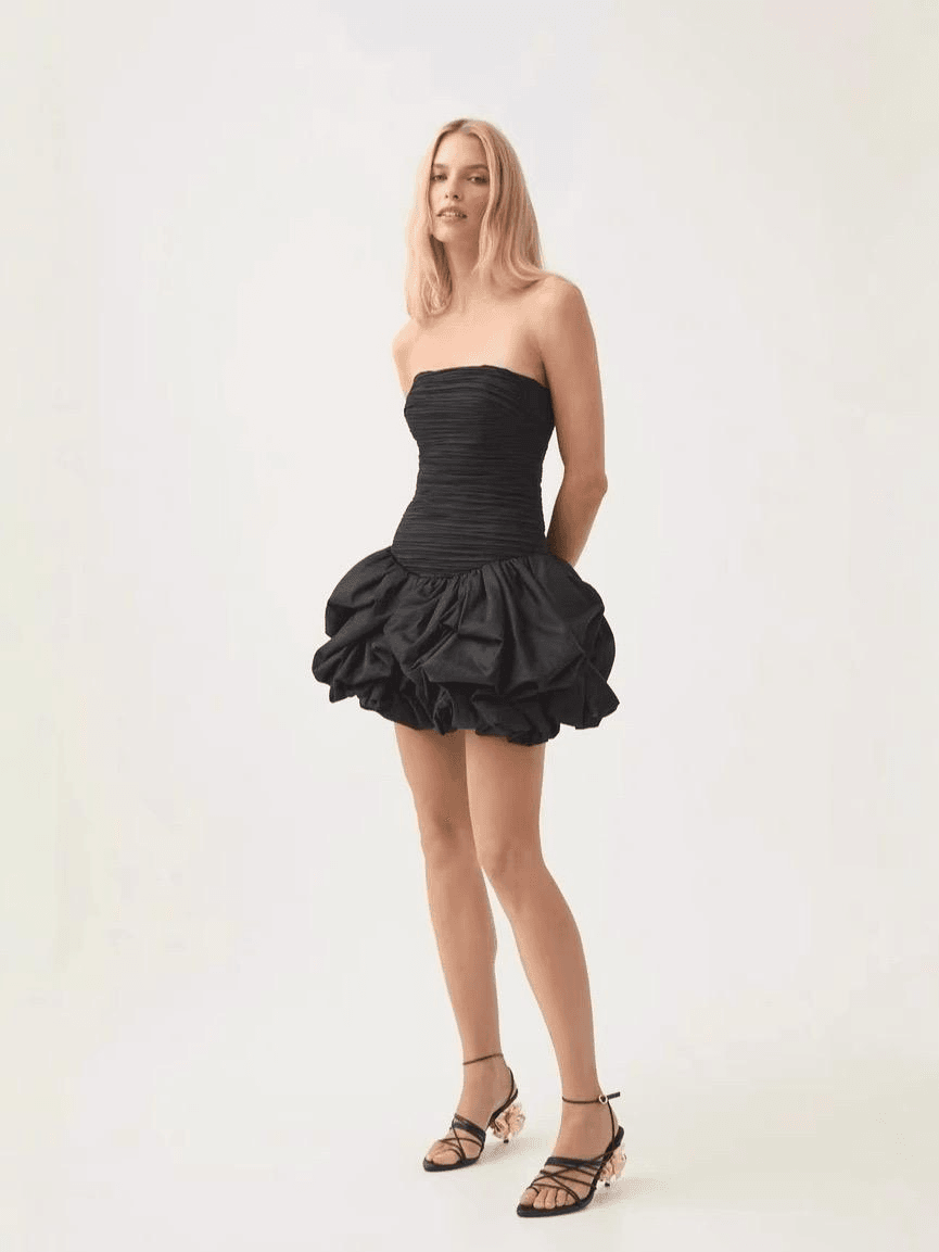 Robe Mini Iris Ballonnée Sans Bretelles Rose Frais / S MAX for ME