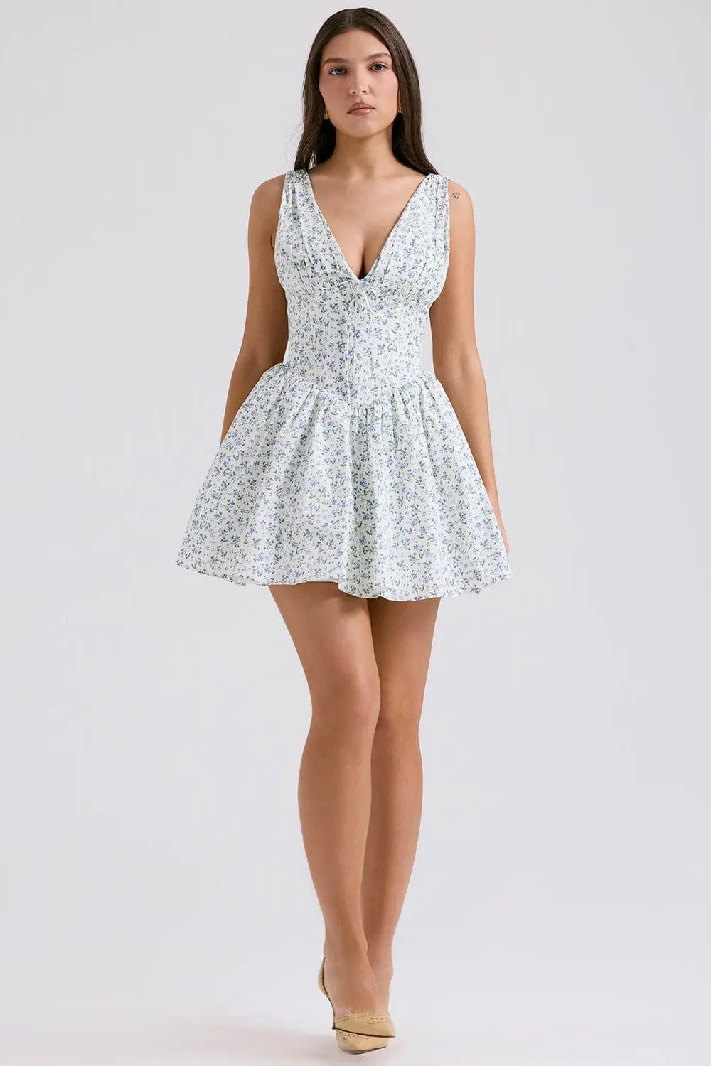 MAX for ME Robe Mini "Léonie" avec Corsage et Dos Ouvert