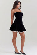MAX for ME Robe mini Valentina en velours avec corset lacé