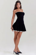 MAX for ME Robe mini Valentina en velours avec corset lacé