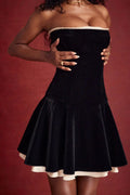 MAX for ME Robe mini Valentina en velours avec corset lacé