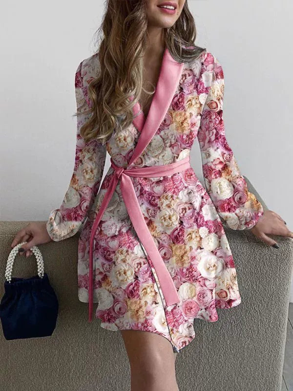 Robe portefeuille femme rose clair douceur féminine MAX FOR ME