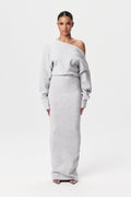 Robe Pull Femme Epaule dénudée Gris / S MAX FOR ME