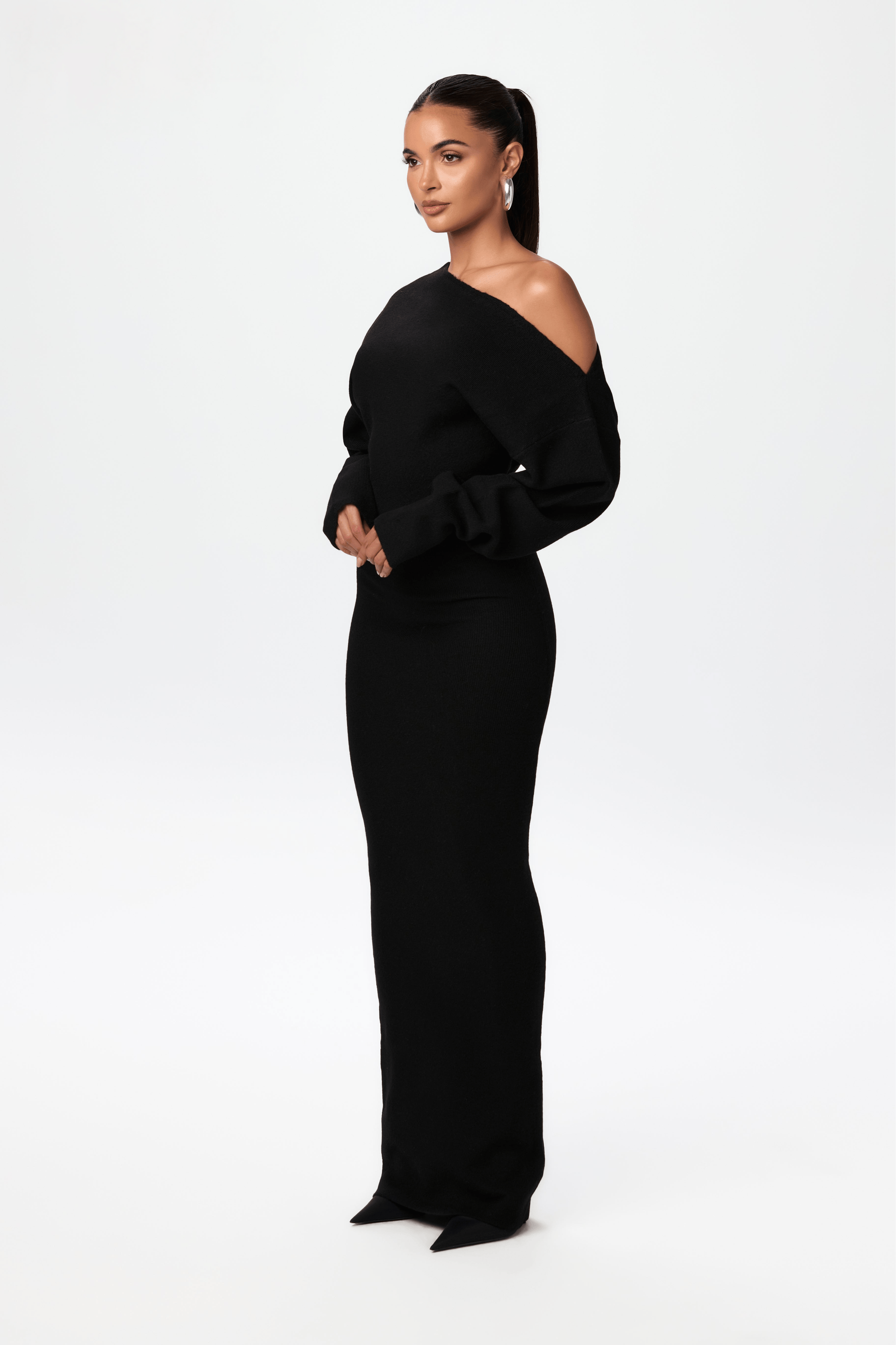Robe Pull Femme Epaule dénudée MAX FOR ME