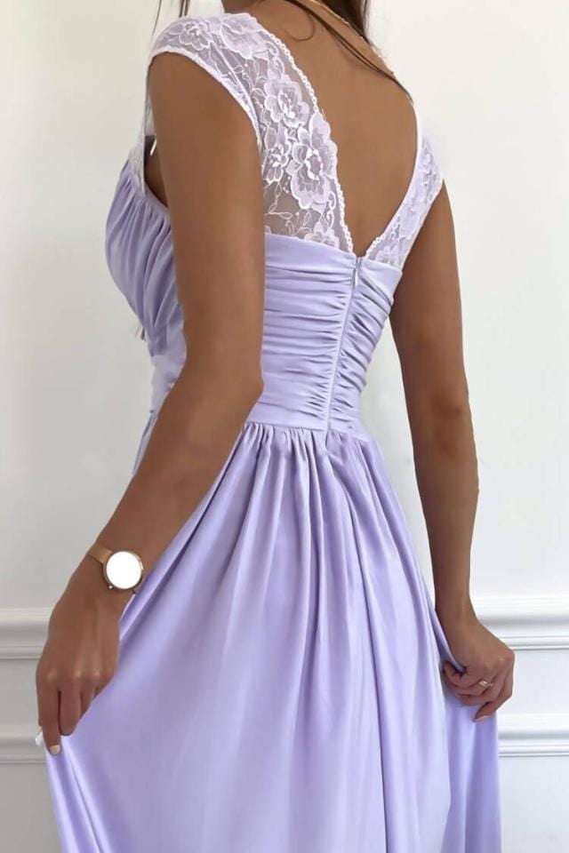 Robes de soirée longue - Manche en dentelle - Mode estivale MAX for ME
