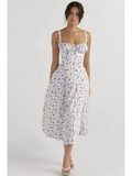 MAX for ME robes 36 / Violet Robe Fleurie Caraco