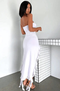 MAX for ME robes Robe longue Léa en georgette – fluidité sensuelle et détails raffinés