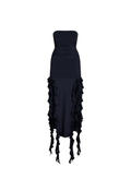 MAX for ME robes Robe longue Léa en georgette – fluidité sensuelle et détails raffinés