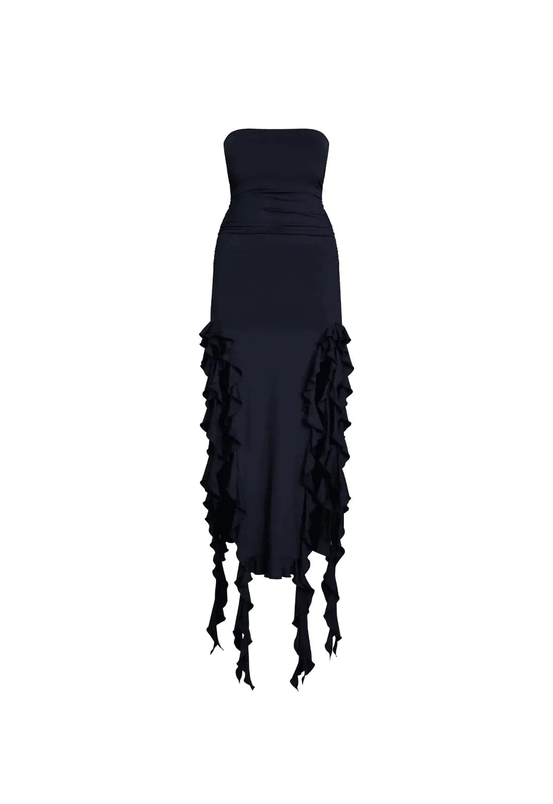 MAX for ME robes Robe longue Léa en georgette – fluidité sensuelle et détails raffinés