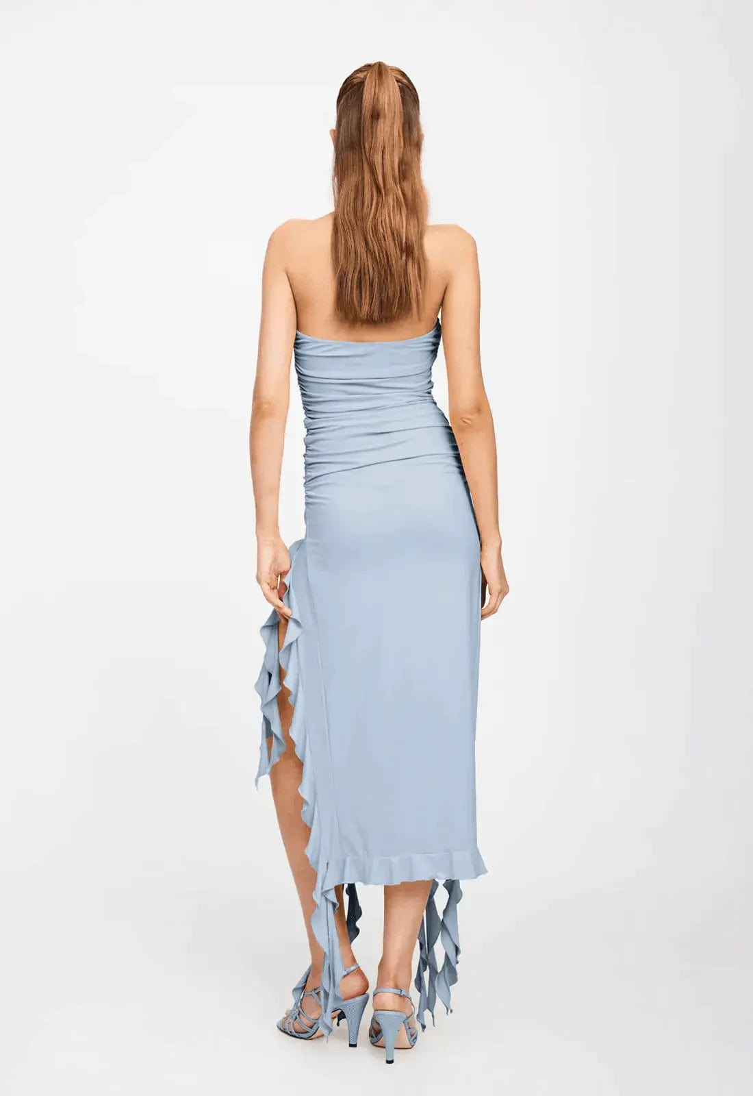 MAX for ME robes Robe longue Léa en georgette – fluidité sensuelle et détails raffinés