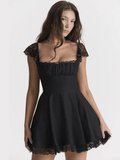 Robe mini Camille avec corsage corseté et jupe en tulle 