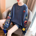 Sweat-shirt oversize brodé - un style fun et confortable - MAX FOR ME MAX for ME