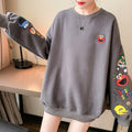 Sweat-shirt oversize brodé - un style fun et confortable - MAX FOR ME MAX for ME