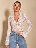 Top en dentelle délicate – silhouette légère pour l’été Blanc / S MAX FOR ME