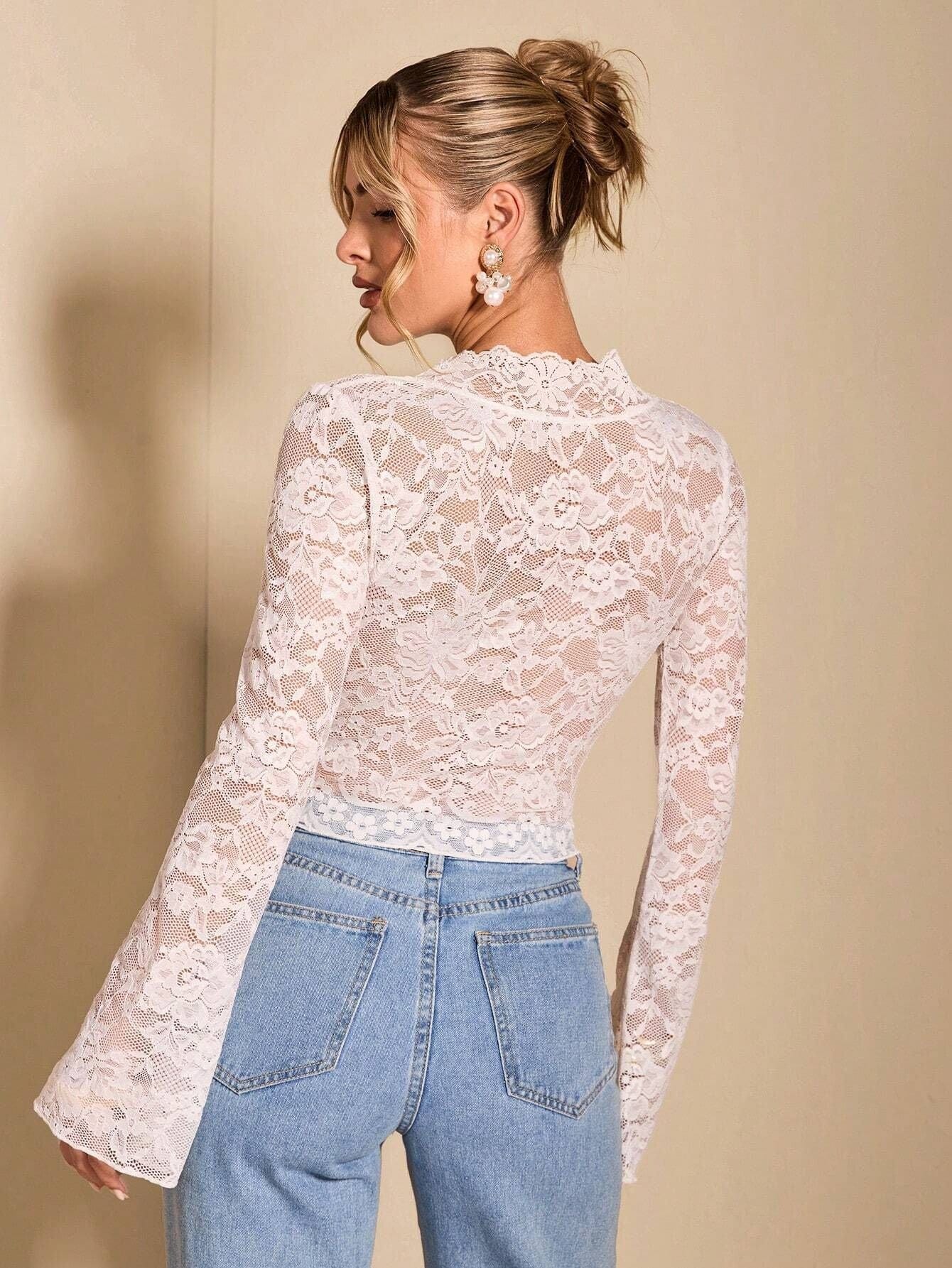 Top en dentelle délicate – silhouette légère pour l’été MAX FOR ME