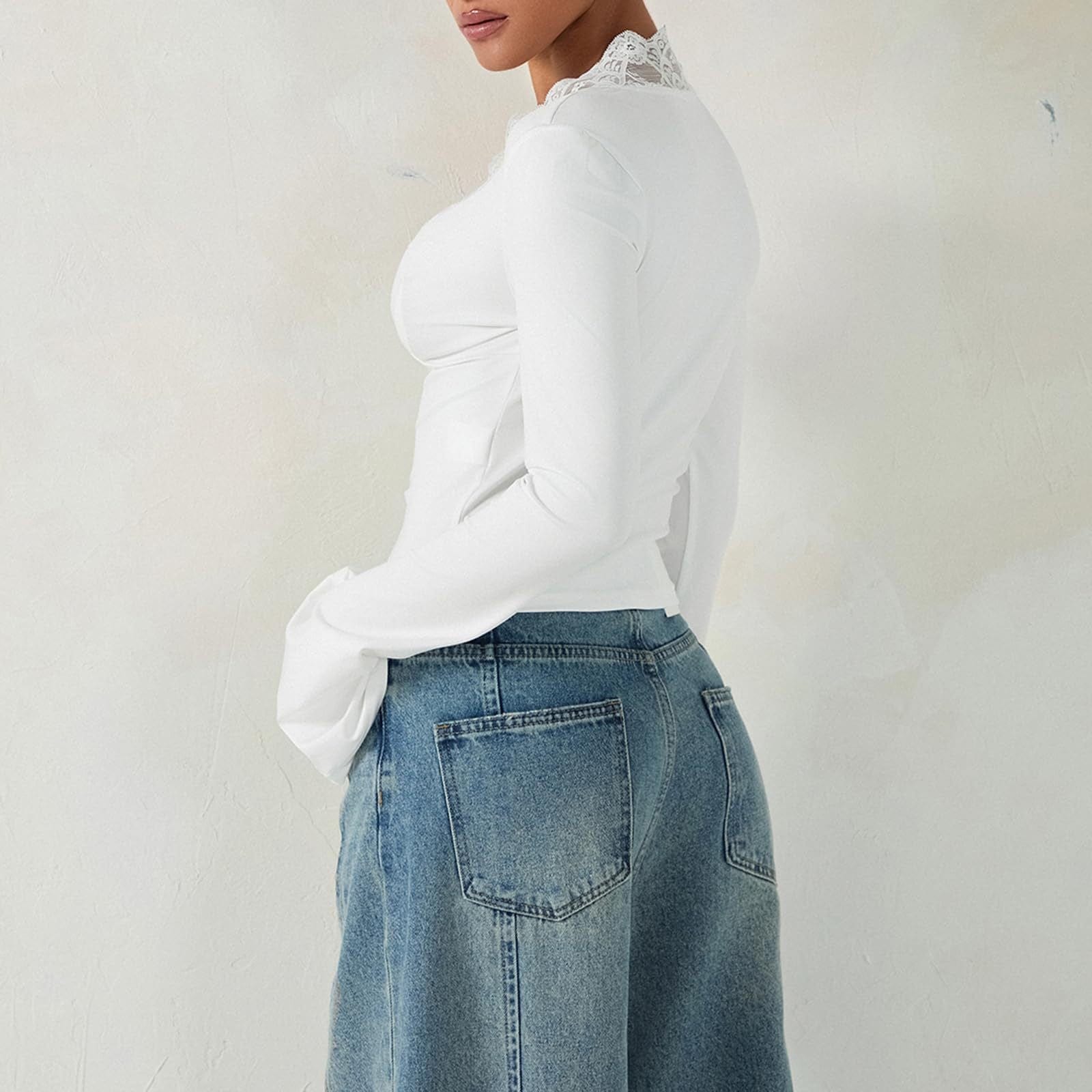 Top en dentelle moderne – Élégance structurée pour look tendance MAX FOR ME