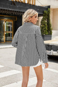 Top rayé chic – Décolleté ajusté à boutons et style rétro estival MAX FOR ME