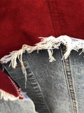 Veste jean bicolore unisexe effet superposé style moderne MAX FOR ME MAX for ME