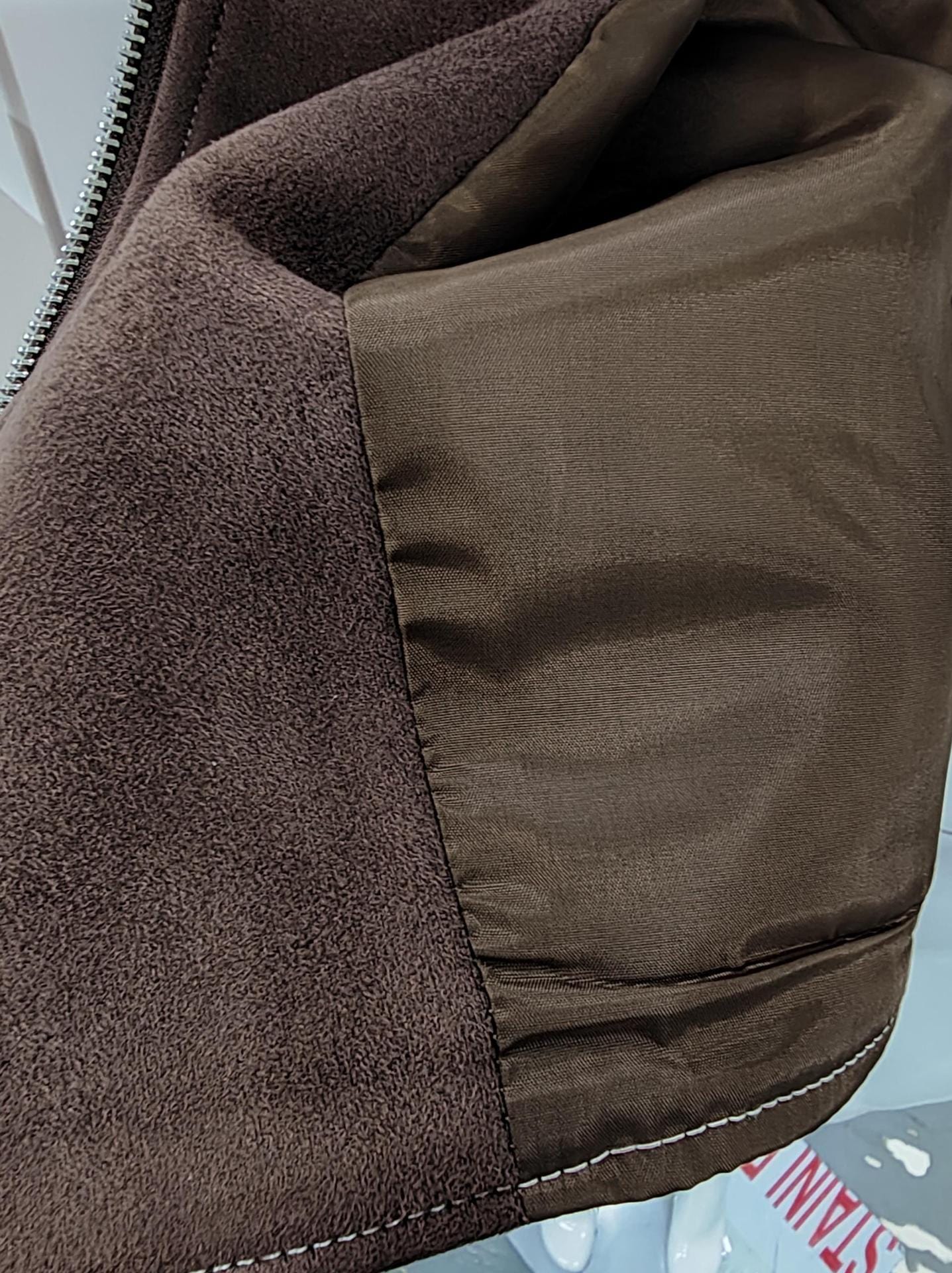 Veste zippée coupe droite – style urbain structuré et finition daim MAX FOR ME